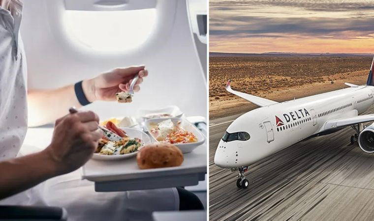 Uçakta yemek skandalı!