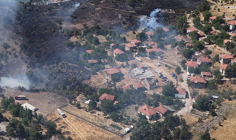Ankara'da örtü yangınında 10 hektar alan zarar gördü