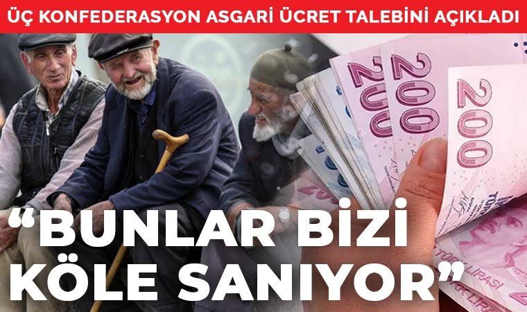 Son dakika... Üç konfederasyon asgari ücret talebini açıkladı