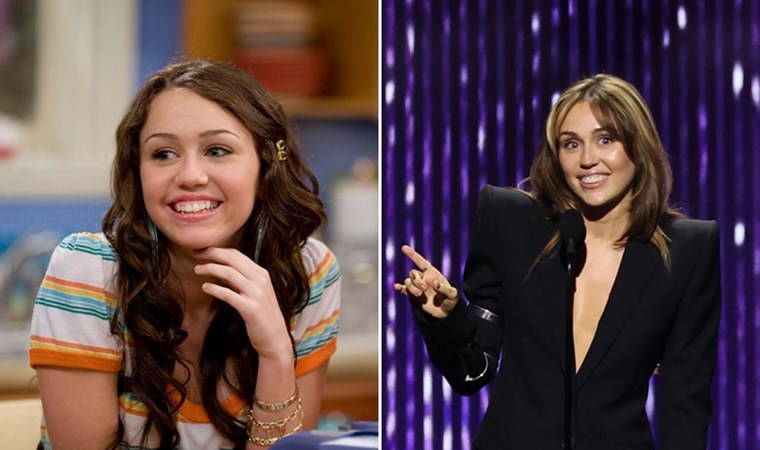 'Hanna Montana' karakteri ile şöhreti yakalayan Miley Cyrus Disney'in 'en genç efsane'si oldu!