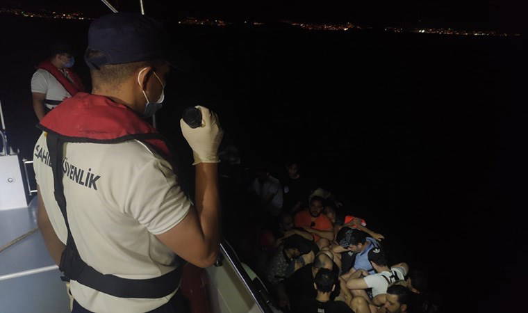 Muğla açıklarında 114 kaçak göçmen kurtarıldı