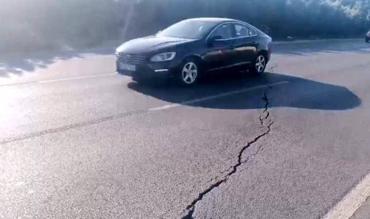Mudanya yolundaki büyük çatlaklar panik yarattı