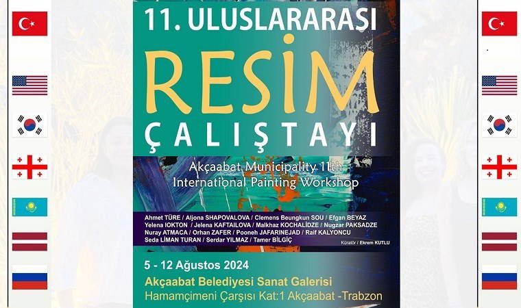 Akçaabat Belediyesi 11. Uluslararası Resim Çalıştayı Başlıyor