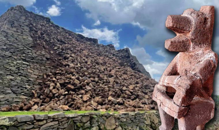 Bin yıllık antik piramit çöktü, yerel halk tedirgin