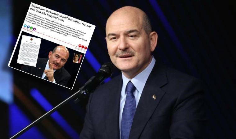 Süleyman Soylu'nun 'dokunulmazlık' başvurusuna Meclis'ten yanıt: 'Herhangi bir tezkere ulaşmamıştır'