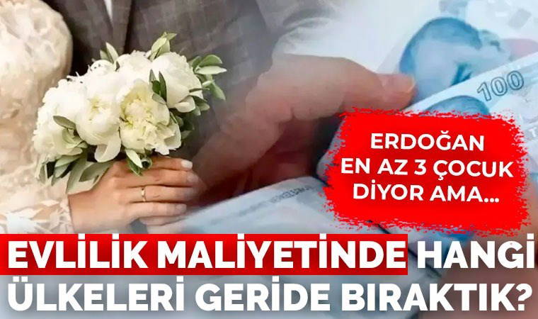 Evlilik maliyetinde dünyayı geride bıraktık!