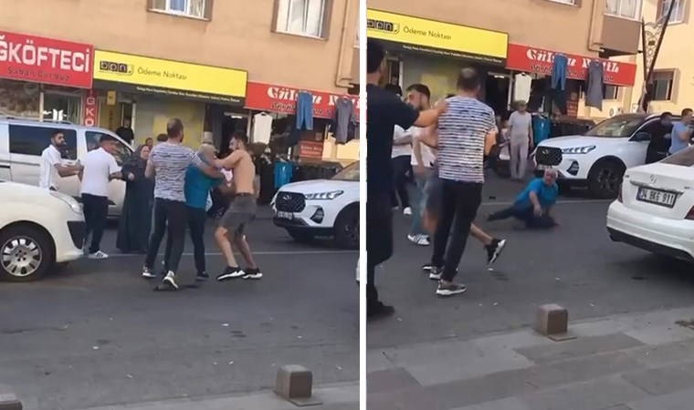 İstanbul Pendik'te trafikte tekme tokat yol verme kavgası!