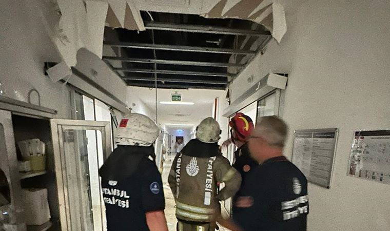 Bakırköy Prof. Dr. Murat Dilmener Acil Durum Hastanesi yeni doğan yoğun bakım ünitesinde tavan çöktü