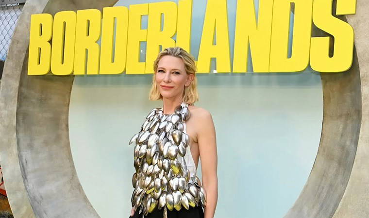 Cate Blanchett'in 'kaşık elbisesi' Borderlands filminin prömiyerine damga vurdu
