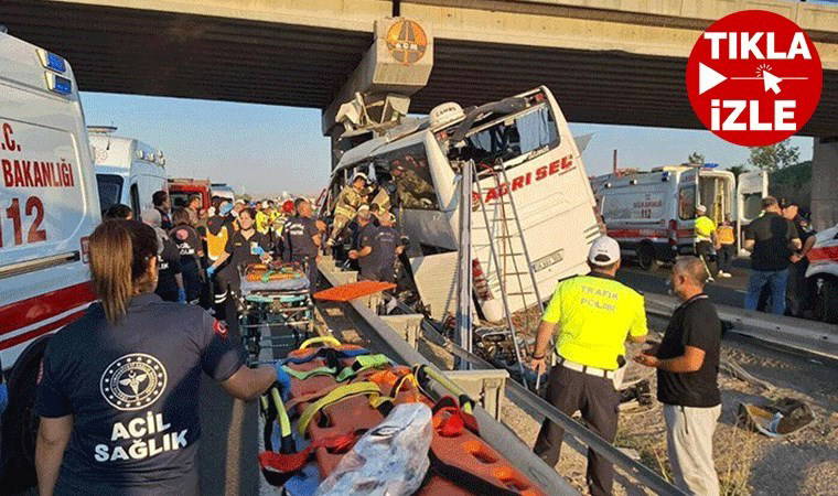 Ankara Polatlı'da otobüs köprüye saplandı: Ölü ve yaralılar var