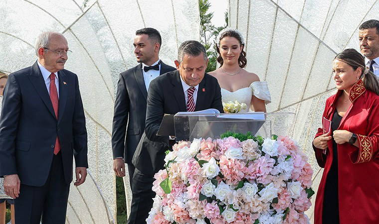 Özgür Özel ve Kemal Kılıçdaroğlu nikah şahidi oldu