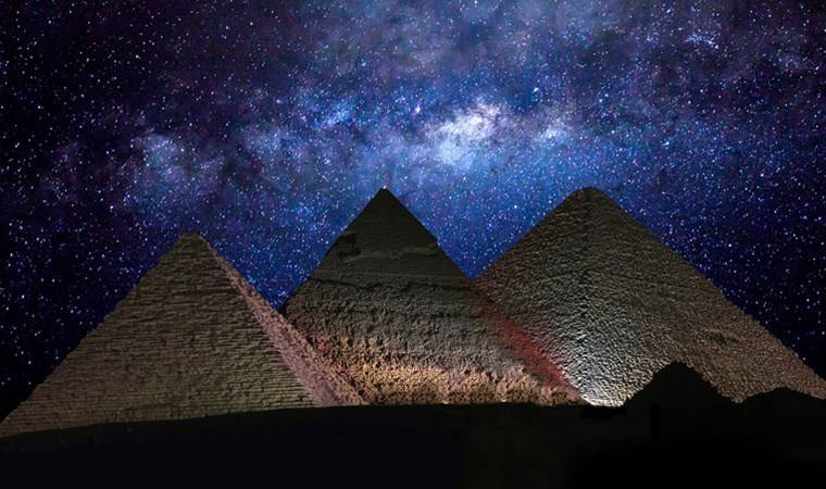 Piramitler üzerinde çarpıcı keşif