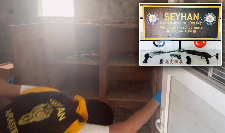 Güvercin kulübesinden 'Kalaşnikof' çıktı