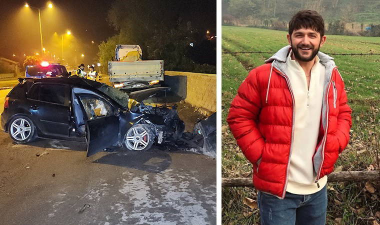 Düzce'de korkunç kaza: Park halindeki TIR'a çarpan otomobilin sürücüsü hayatını kaybetti