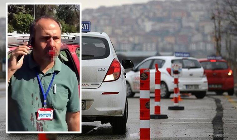 Ehliyet sınavında dehşet