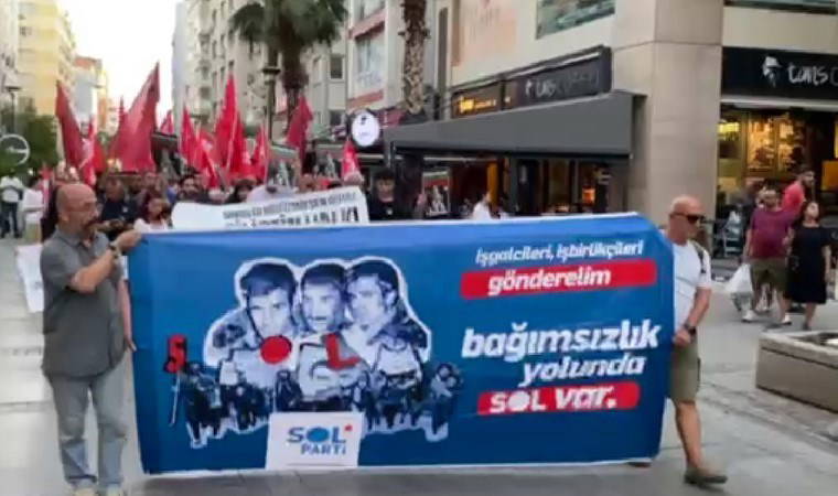 SOL Parti’den ABD savaş gemisine karşı eylem!