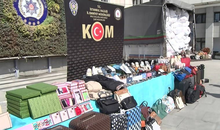 İstanbul'da ünlü markalara ait 'sahte ürünler' ele geçirildi: Piyasa değeri 54 milyon lira!