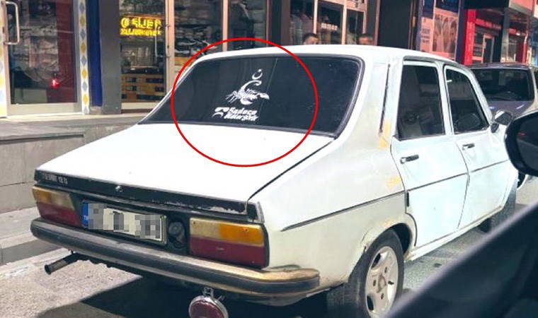 JİTEM amblemi ve 'Sadece ölüler görür' yazılı beyaz torosun sahibi uzman çavuş açığa alındı