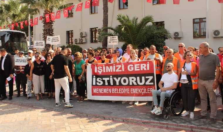 İşçiler eylem yaparken gözaltına alındı