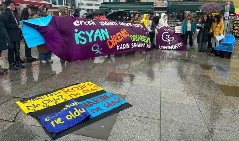 Kadın eyleminde gelen mektuplar okundu