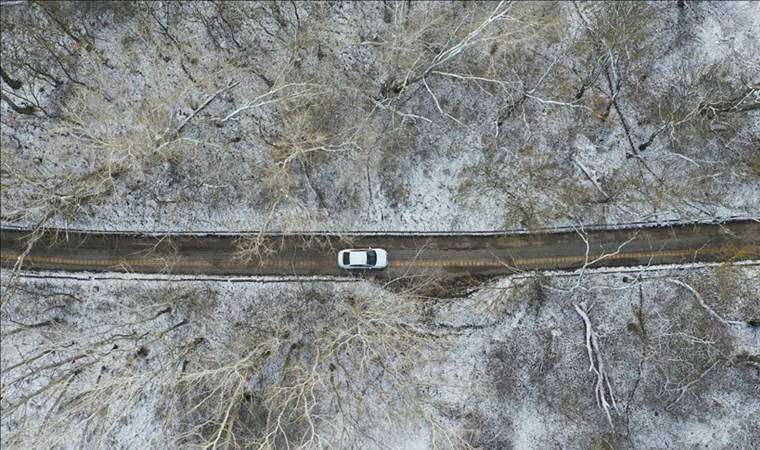 Trakya'da yüksek kesimlerde kar yağışı etkili oluyor