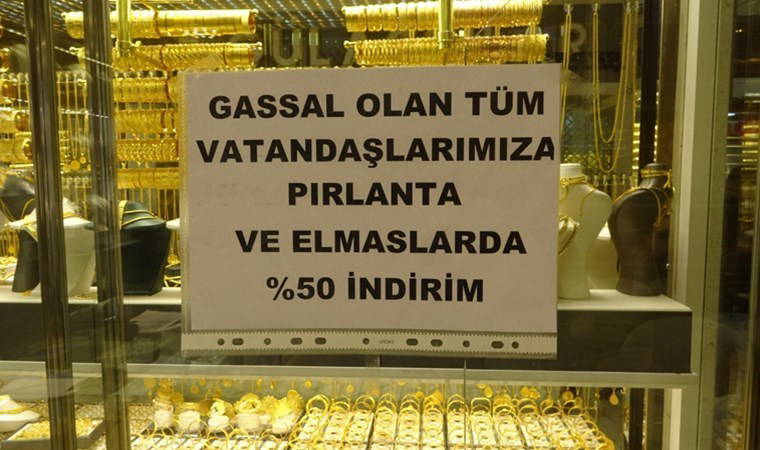 Gassallara pırlanta ve elmas ürünlerinde yüzde 50 indirim kampanyası başlattı