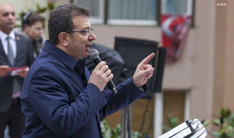 İmamoğlu Beşiktaş Belediyesi önünde konuştu