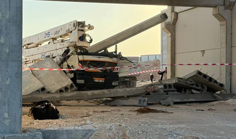 Gaziantep'te vinç sürücüsünün feci ölümü! Çarptığı duvarın altında kaldı...