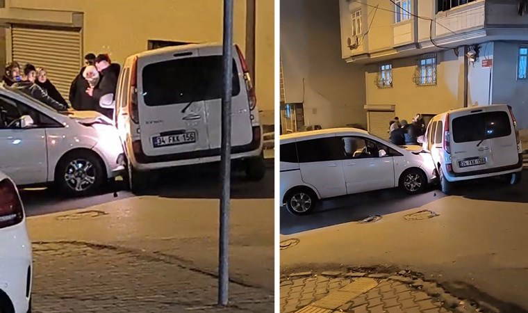 Arnavutköy'de iki grup arasında kavga: Önce kaza yaptılar sonra birbirlerine girdiler!