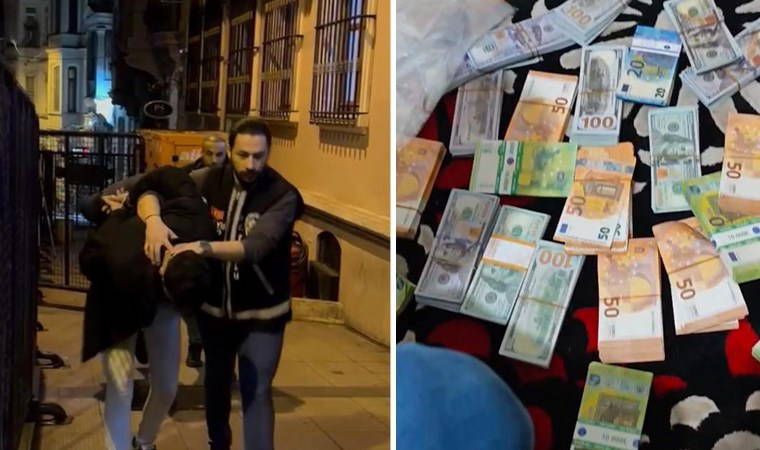 Binlerce Euro ve dolara el konuldu! Beyoğlu'nda 'sahte döviz' operasyonu