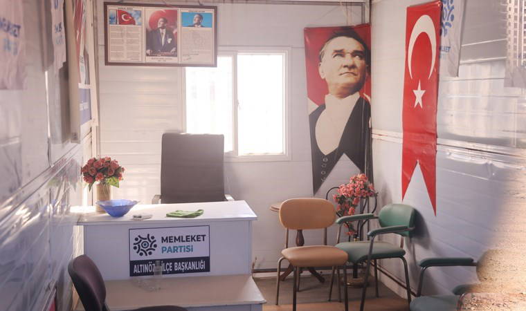Daha önce çalınmıştı: Memleket Partisi Hatay İl Başkanlığı 'konteyneri' bu kez soyuldu
