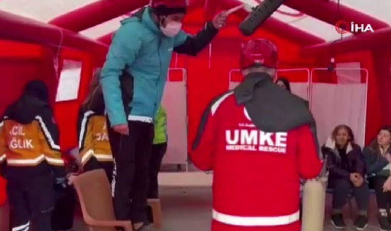 Kartalkaya’da sahra hastanesi kuruldu