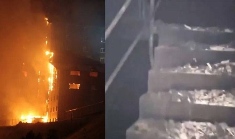 Bakan Ersoy, 'iki tane var' demişti... Facianın yaşandığı otelde yangın merdiveni içeride çıktı!