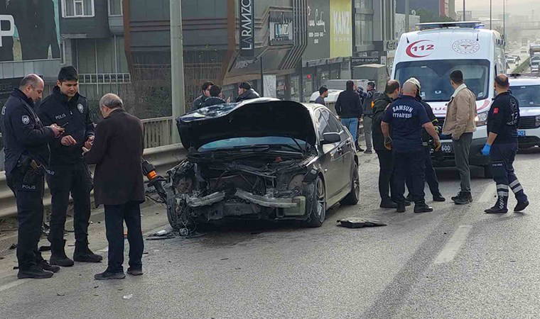 Samsun'da 3 araçlık zincirleme kaza: Yaralılar var...