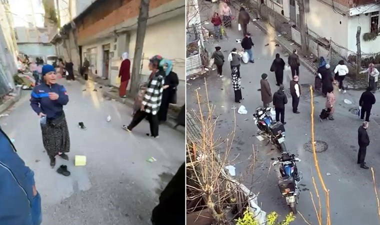 Avcılar'da izinsiz tezgah açanlar ile zabıta arasında arbede!