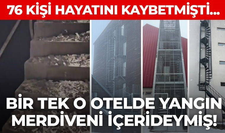 76 kişi hayatını kaybetmişti... Bir tek o otelde yangın merdiveni içerideymiş!