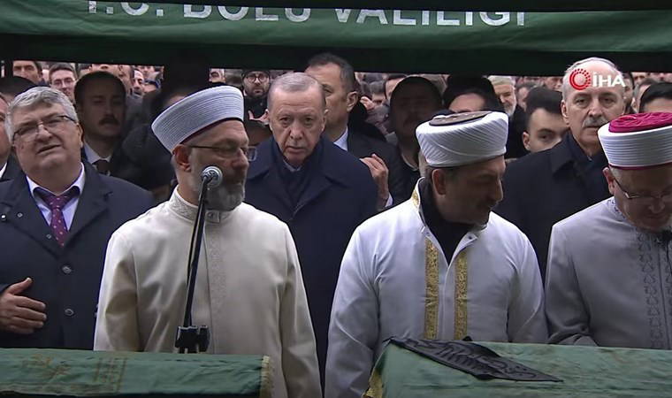Erdoğan, yangında hayatını kaybedenlerin cenazesinde: 'Sabrın sonu selamettir, zaferdir'