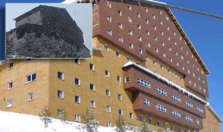 Grand Kartal Otel'in arka cephesinin tamamen yanmış olduğu görüntülendi