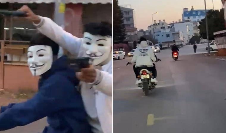 Maske takıp oyuncak tabancayla korku saldılar: 'Eğlence amaçlı yaptık'