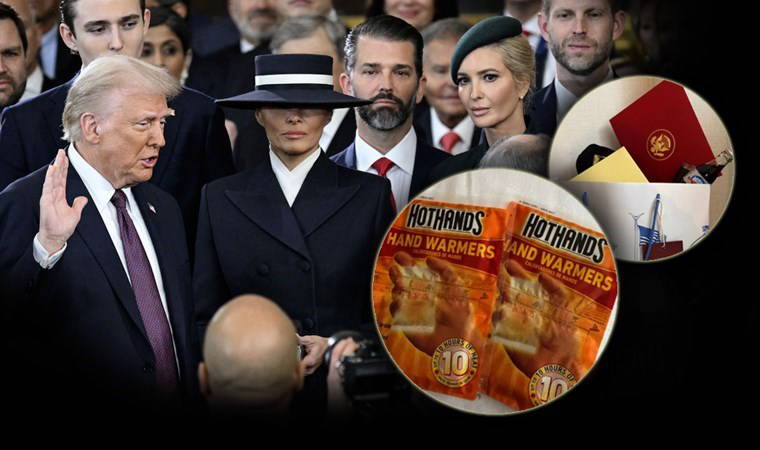 Trump'tan yemin törenine katılanlara tuhaf hediyeler... Çantadan neler çıkmadı ki?