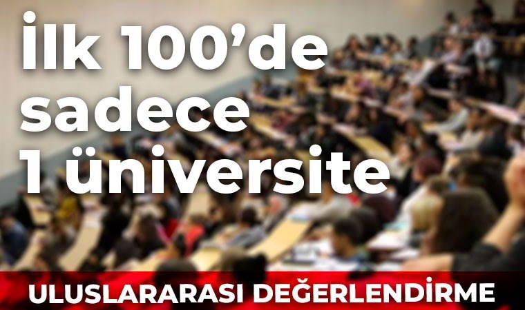 Türk üniversitesi ilk 100'de!