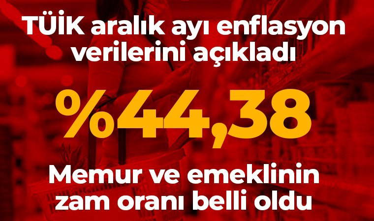 Son dakika... TÜİK aralık ayı enflasyon verilerini açıkladı: Memur ve emeklinin zam oranı belli oldu! İşte meslek meslek zam oranları...