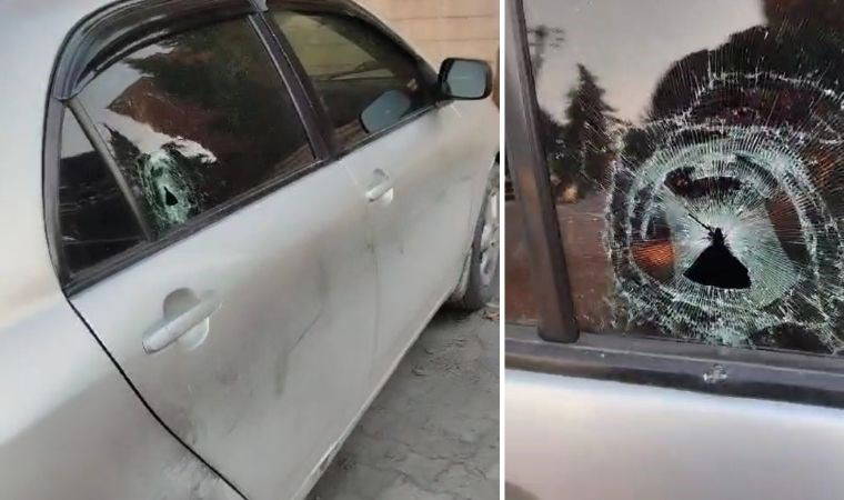 Suriye'den gelen yorgun mermi Gaziantep'te araca isabet etti