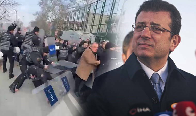 Adliye önünde polis müdahalesi!