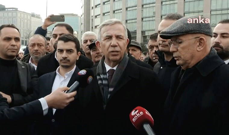 Mansur Yavaş, Ekrem İmamoğlu'na destek için İstanbul Adliyesi'nde!