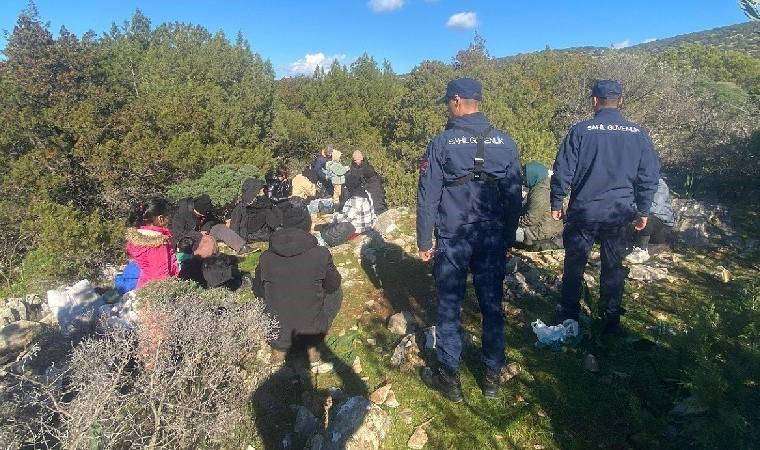 Muğla'da denize çıkış hazırlığında olan 18 düzensiz göçmen yakalandı!