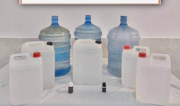 Muğla'da 65 litre sahte rakı ele geçirildi