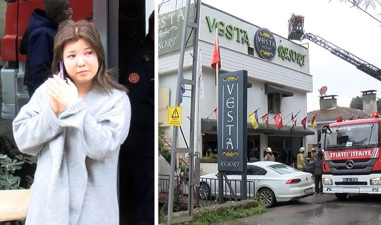 İstanbul Kartal'da panik anları! Yangın merdiveni tadilatı sırasında 5 katlı otelde yangın çıktı