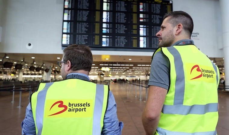 Brüksel Havalimanı'nda grev nedeniyle uçuşlar iptal edildi