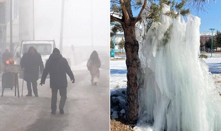Doğu'da Sibirya soğukları: Termometreler eksi 30,3'ü gördü